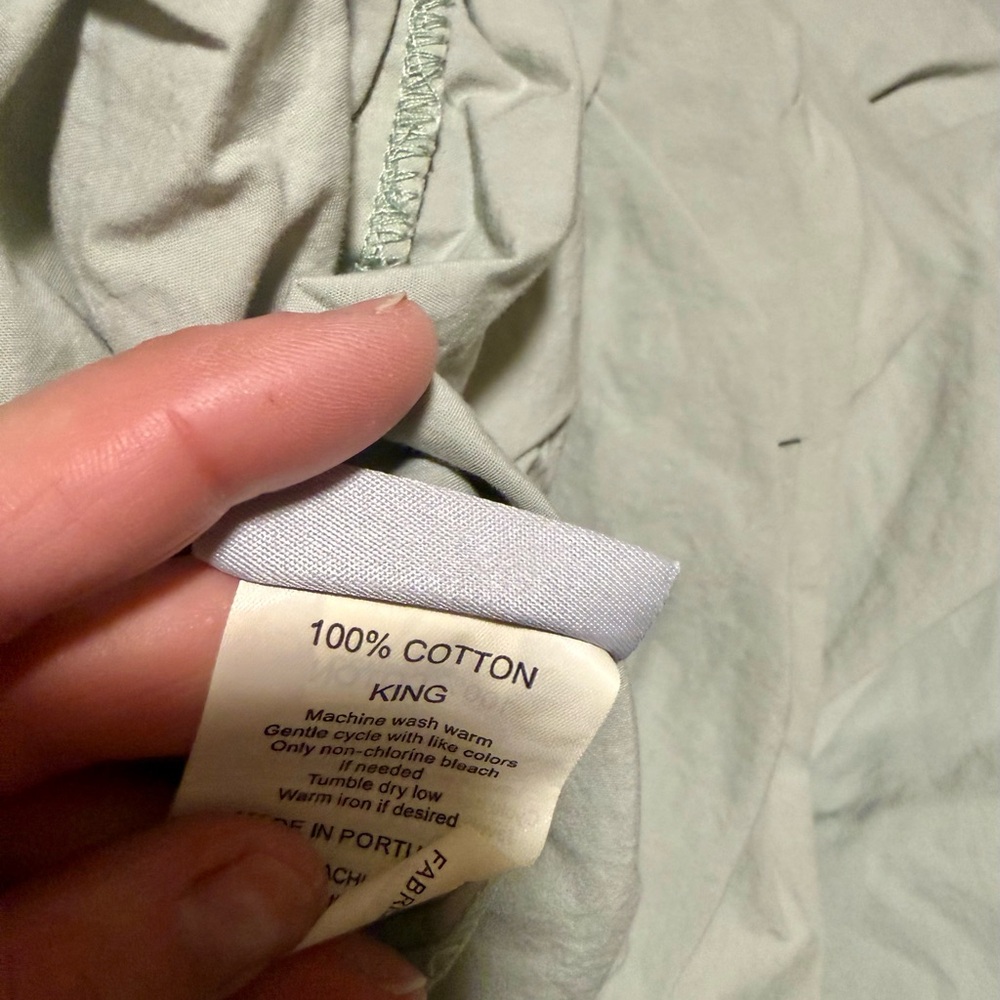 Parachute Blue-Green King Sheet Set w 3 Pillowcases - Picture 8 of 8